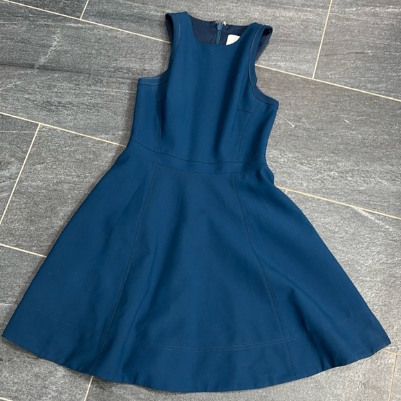 cinq a sept Dresses & Skirts - Fit and Flare teal Araceli dress in lapis